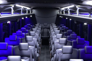 Bridgeport Charter Bus Interior